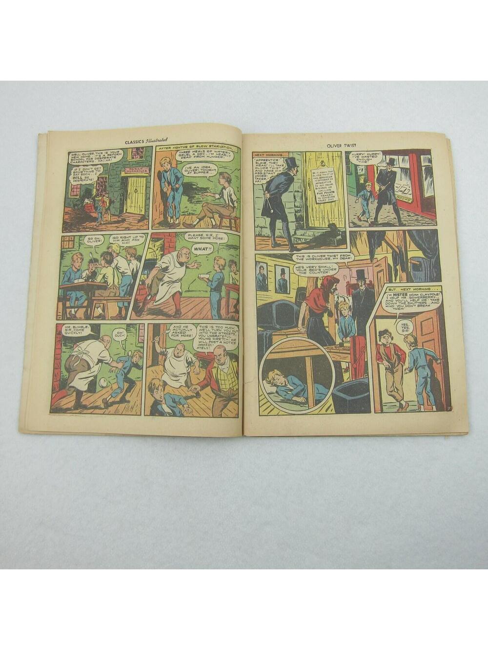Vintage Classics Illustrated Comic Book #23 Oliver Twist Charles Dickens 1945 - Picture 4 of 12